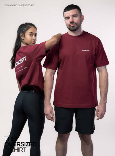 Oversized T-Shirt Burgundy