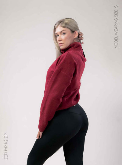 Koncept Fitwear | Zephyr Half Zip | Burgundy