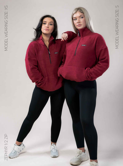 Koncept Fitwear | Zephyr Half Zip | Burgundy