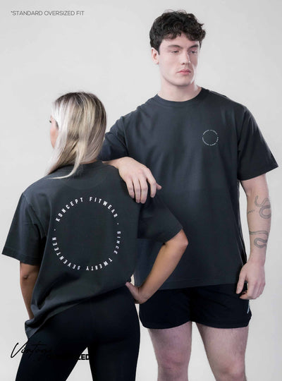 Vintage Oversized T-Shirt - Black stone