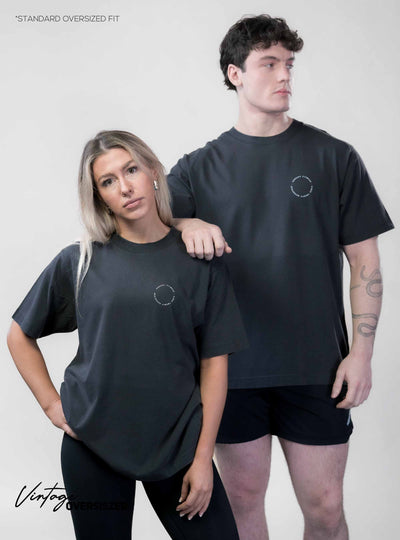 Vintage Oversized T-Shirt - Black stone