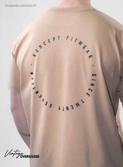 Vintage Oversized T-Shirt - Gold stone
