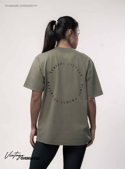 Vintage Oversized T-Shirt - Khaki