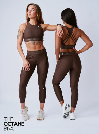 The Octane Bra Chocolate Brown