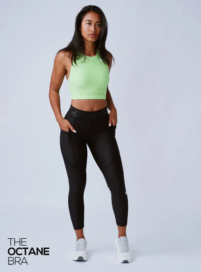 The Octane Bra Electric Green