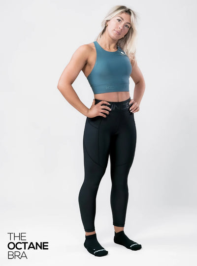 The Octane Bra Ocean Teal