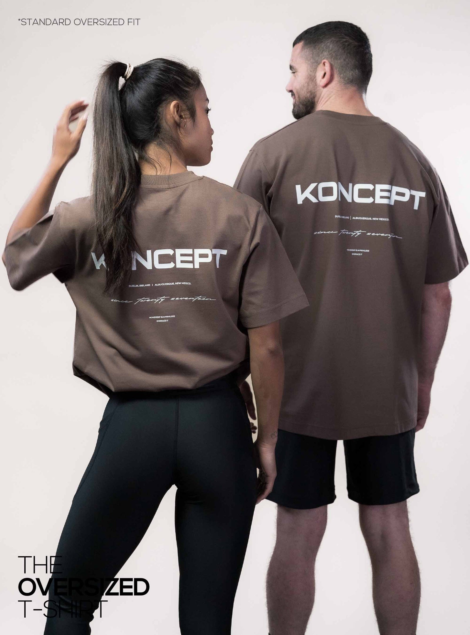 Oversized T-Shirt Mocha Brown