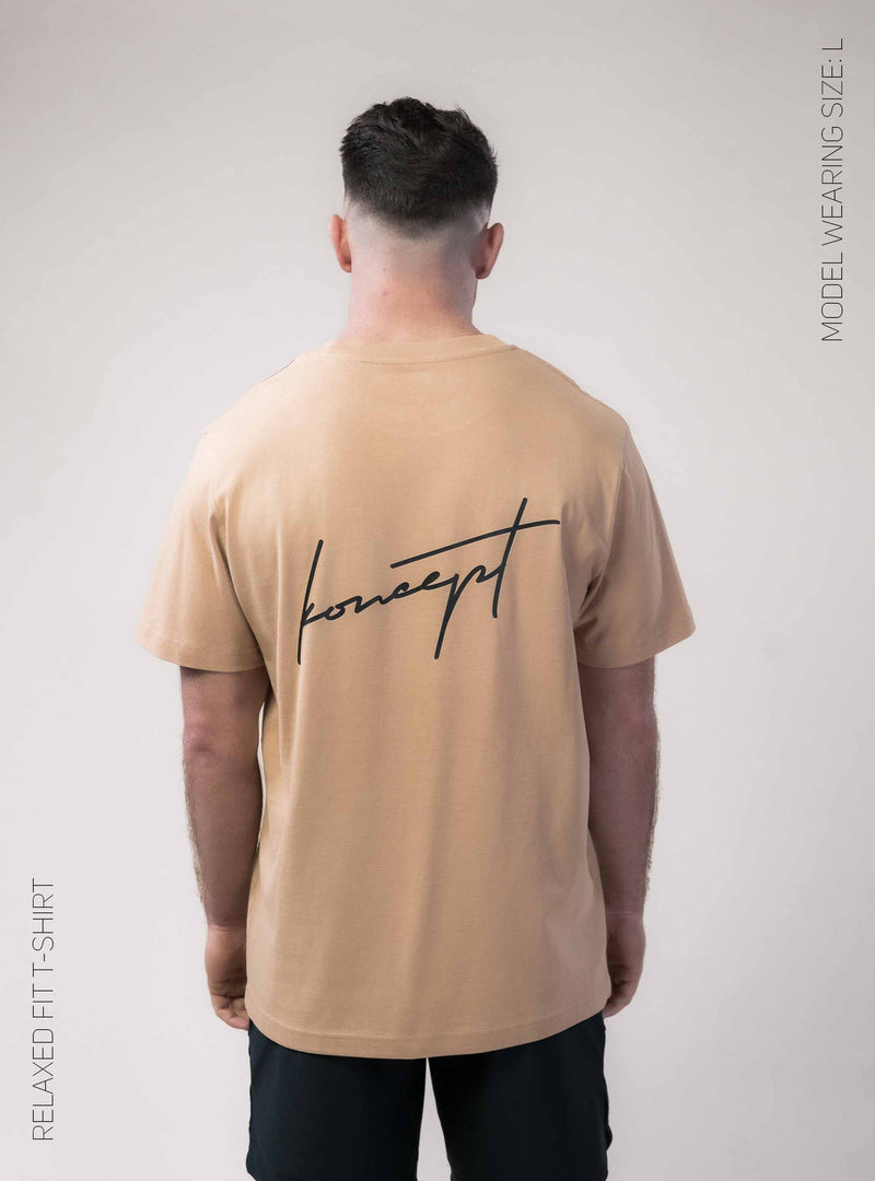 Signature Relaxed Fit T-Shirt  - Butterscotch