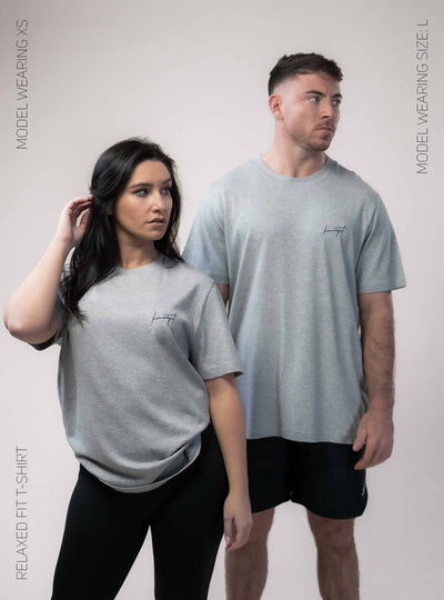Signature Relaxed Fit T-Shirt  - Heather Grey