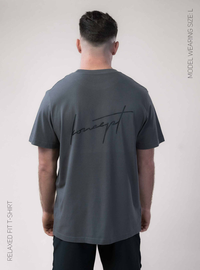 Signature Relaxed Fit T-Shirt  - Shadow Grey