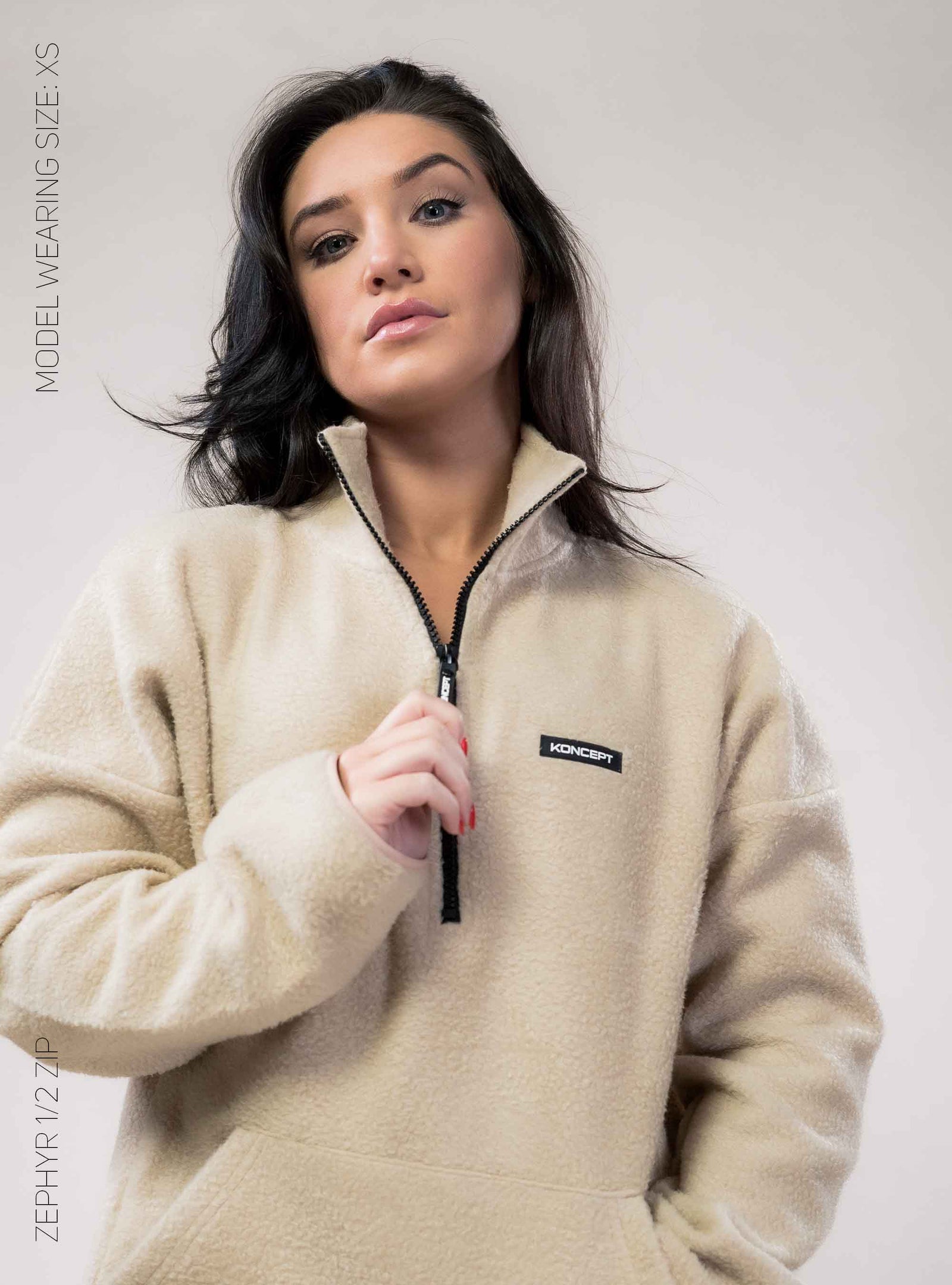 Koncept Fitwear | Zephyr Half Zip | Camel