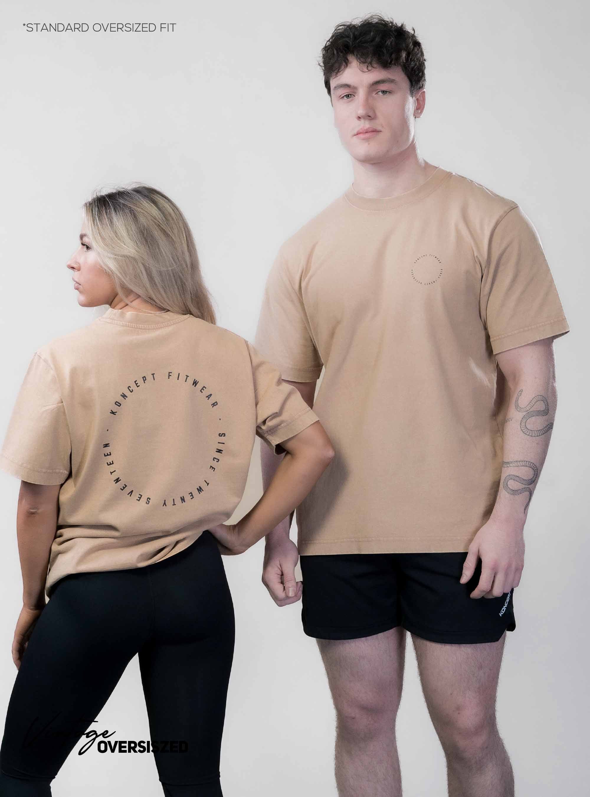 Vintage Oversized T-Shirt - Gold stone