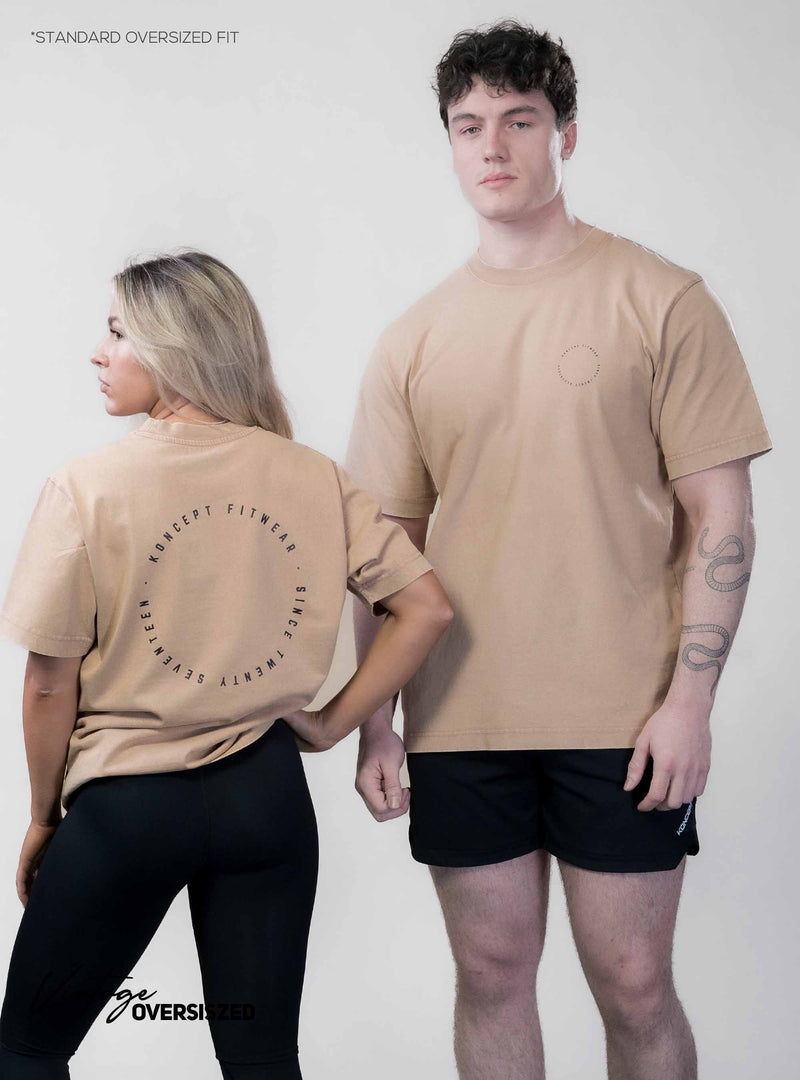 Vintage Oversized T-Shirt - Gold stone