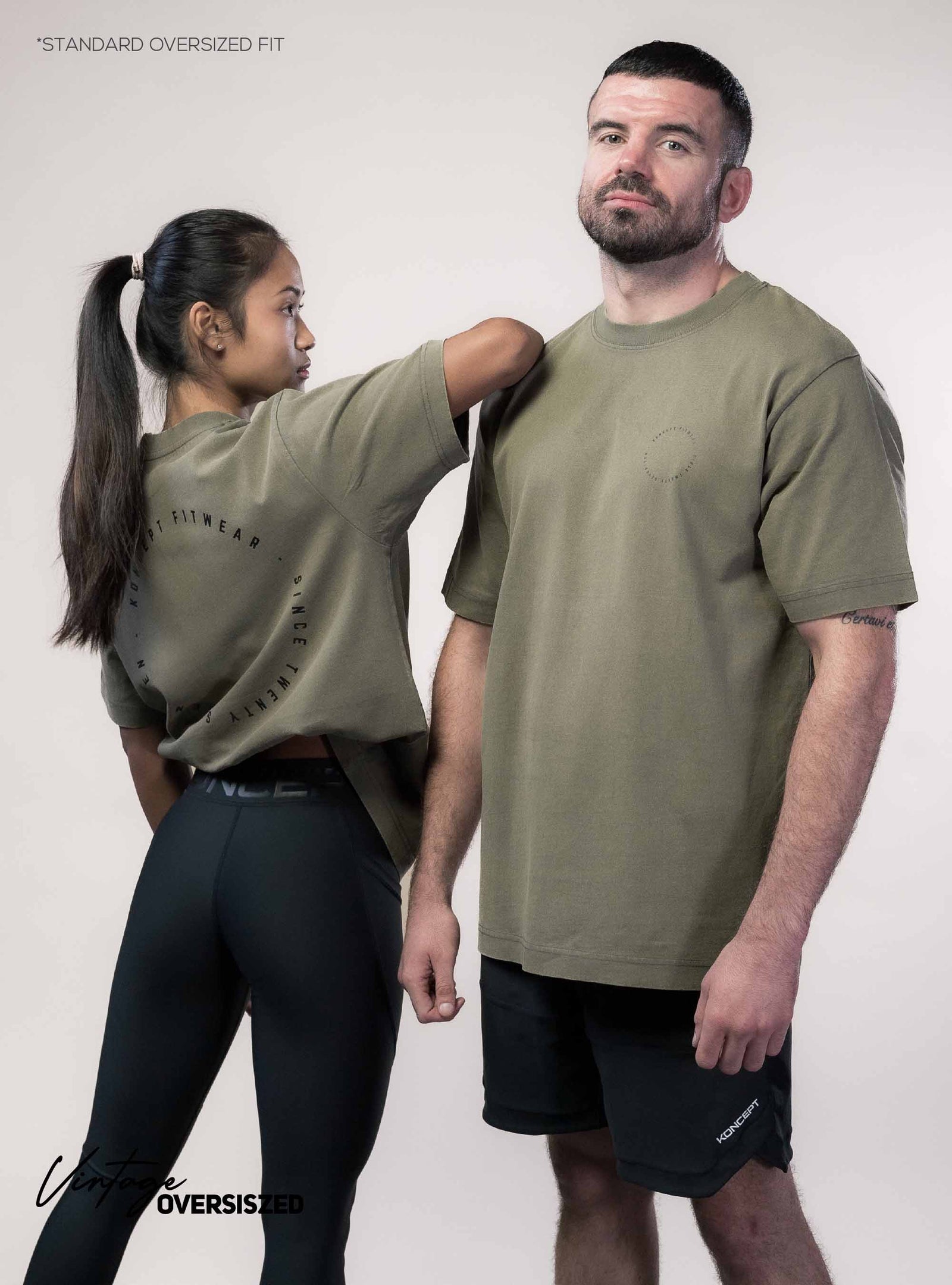 Vintage Oversized T-Shirt - Khaki