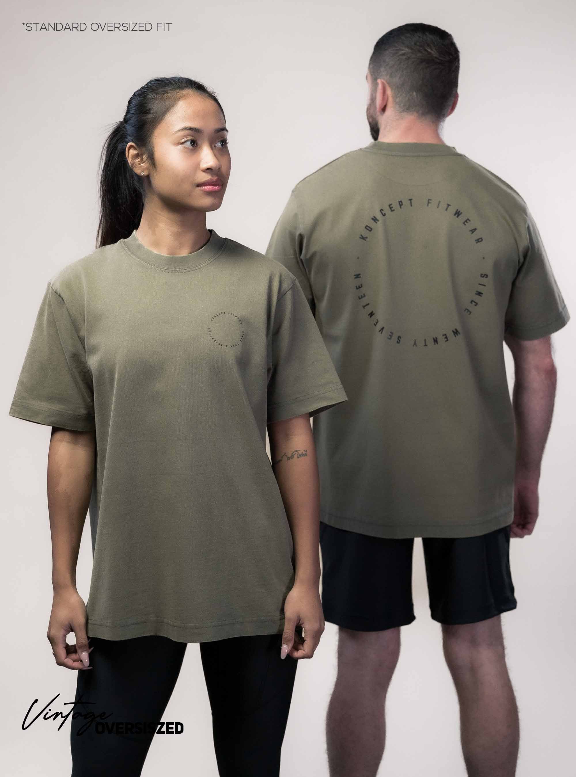 Vintage Oversized T-Shirt - Khaki