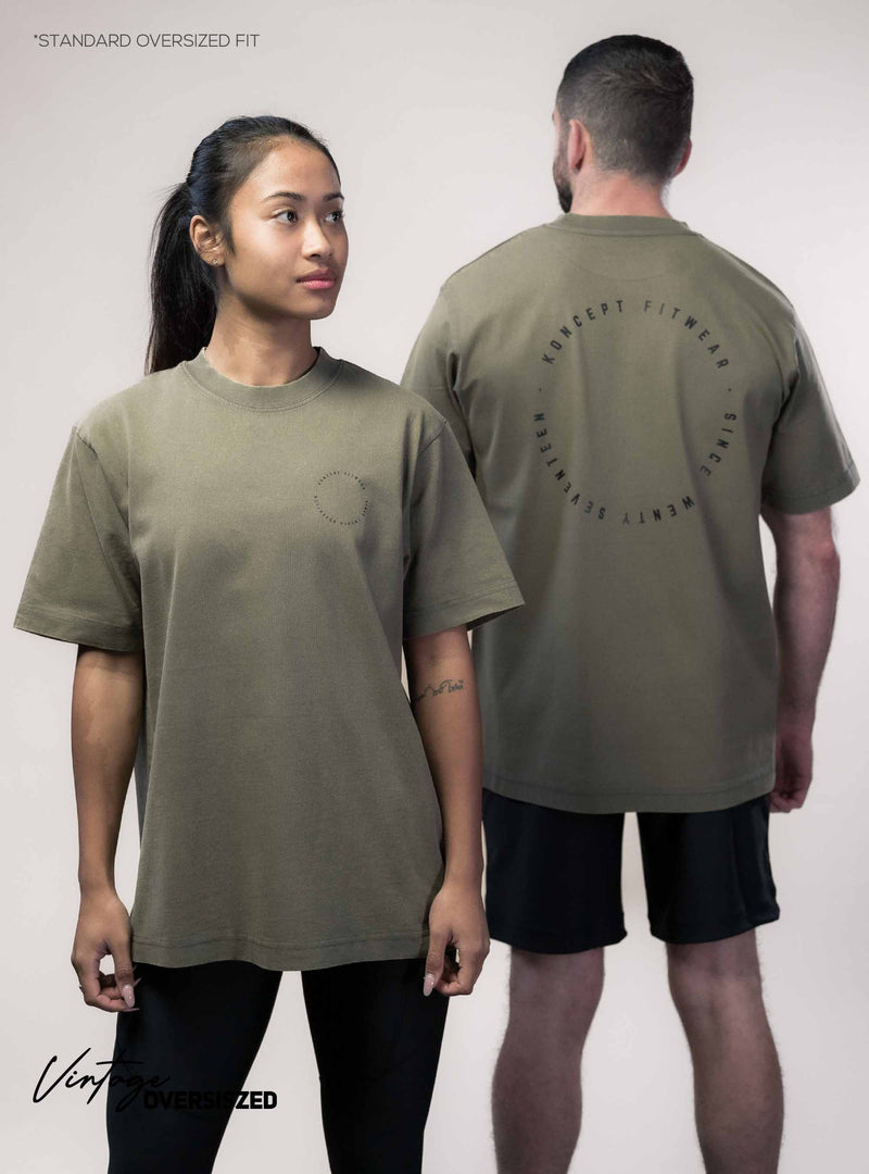 Vintage Oversized T-Shirt - Khaki