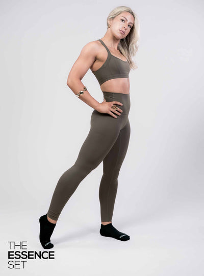 Essence Leggings - Olive green
