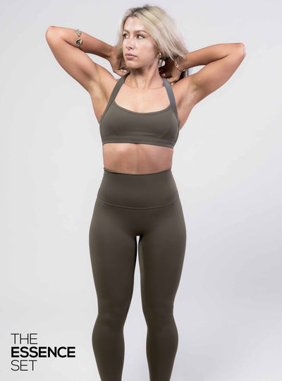 Essence Leggings - Olive green