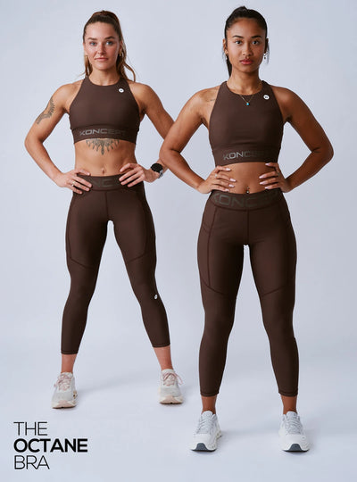 The Octane Bra Chocolate Brown