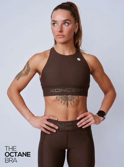 The Octane Bra Chocolate Brown