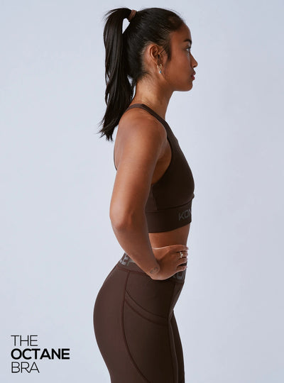 The Octane Bra Chocolate Brown
