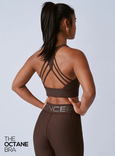 The Octane Bra Chocolate Brown