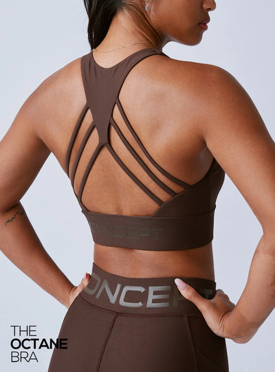 The Octane Bra Chocolate Brown