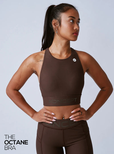The Octane Bra Chocolate Brown