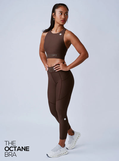 The Octane Bra Chocolate Brown