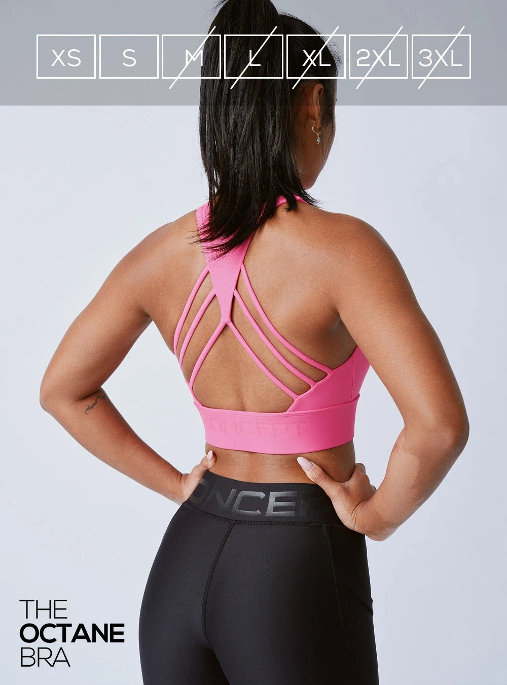 The Octane Bra Electric Pink