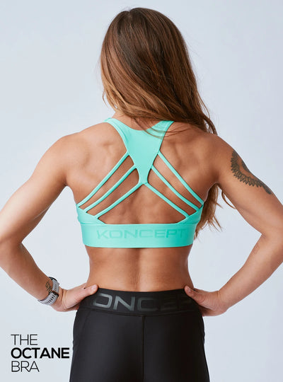 The Octane Bra Electric Turquoise