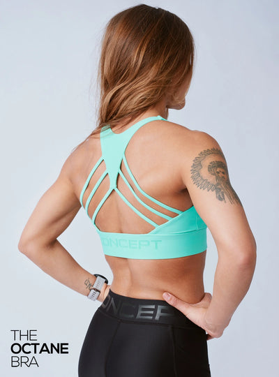 The Octane Bra Electric Turquoise