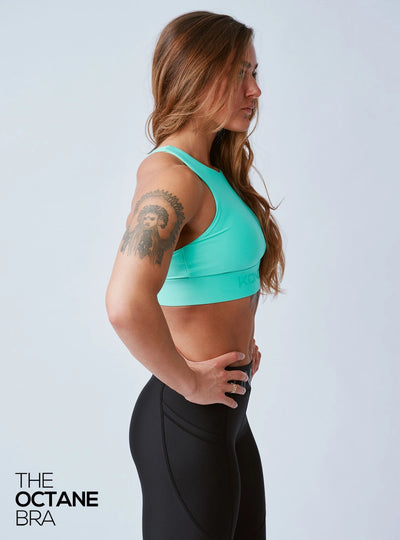 The Octane Bra Electric Turquoise
