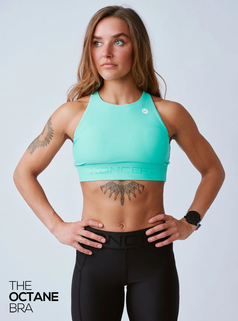 The Octane Bra Electric Turquoise
