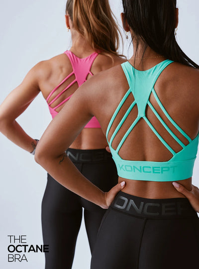 The Octane Bra Electric Turquoise