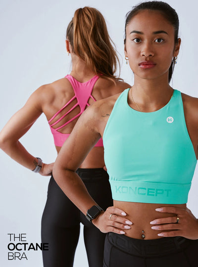 The Octane Bra Electric Turquoise