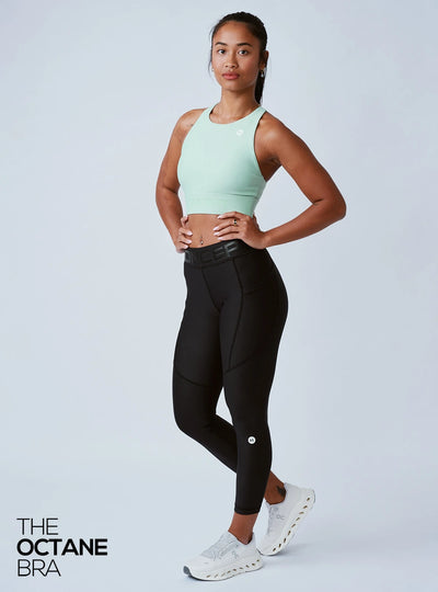 The Octane Bra Eucalyptus Green