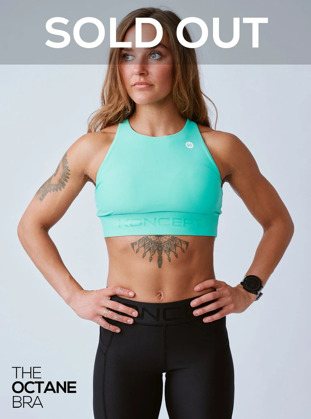 The Octane Bra Electric Turquoise