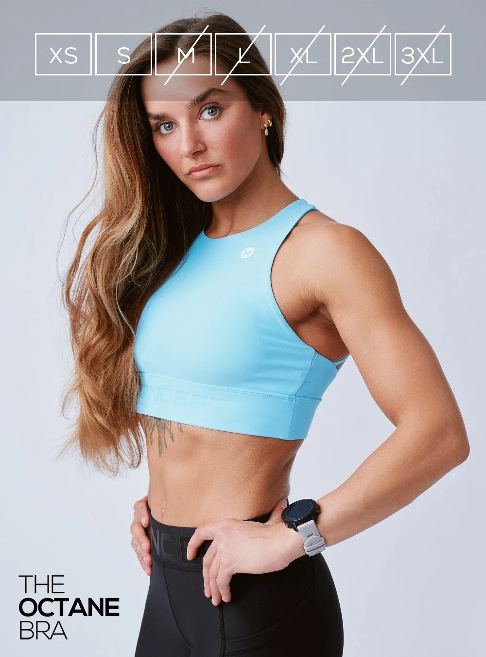 The Octane Bra Electric Blue