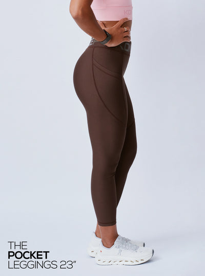 The Signature Pocket Leggings Chocolate Brown