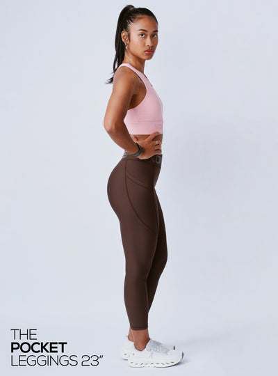 The Signature Pocket Leggings Chocolate Brown