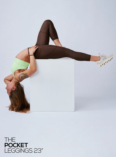 The Signature Pocket Leggings Chocolate Brown