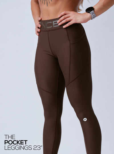 The Signature Pocket Leggings Chocolate Brown