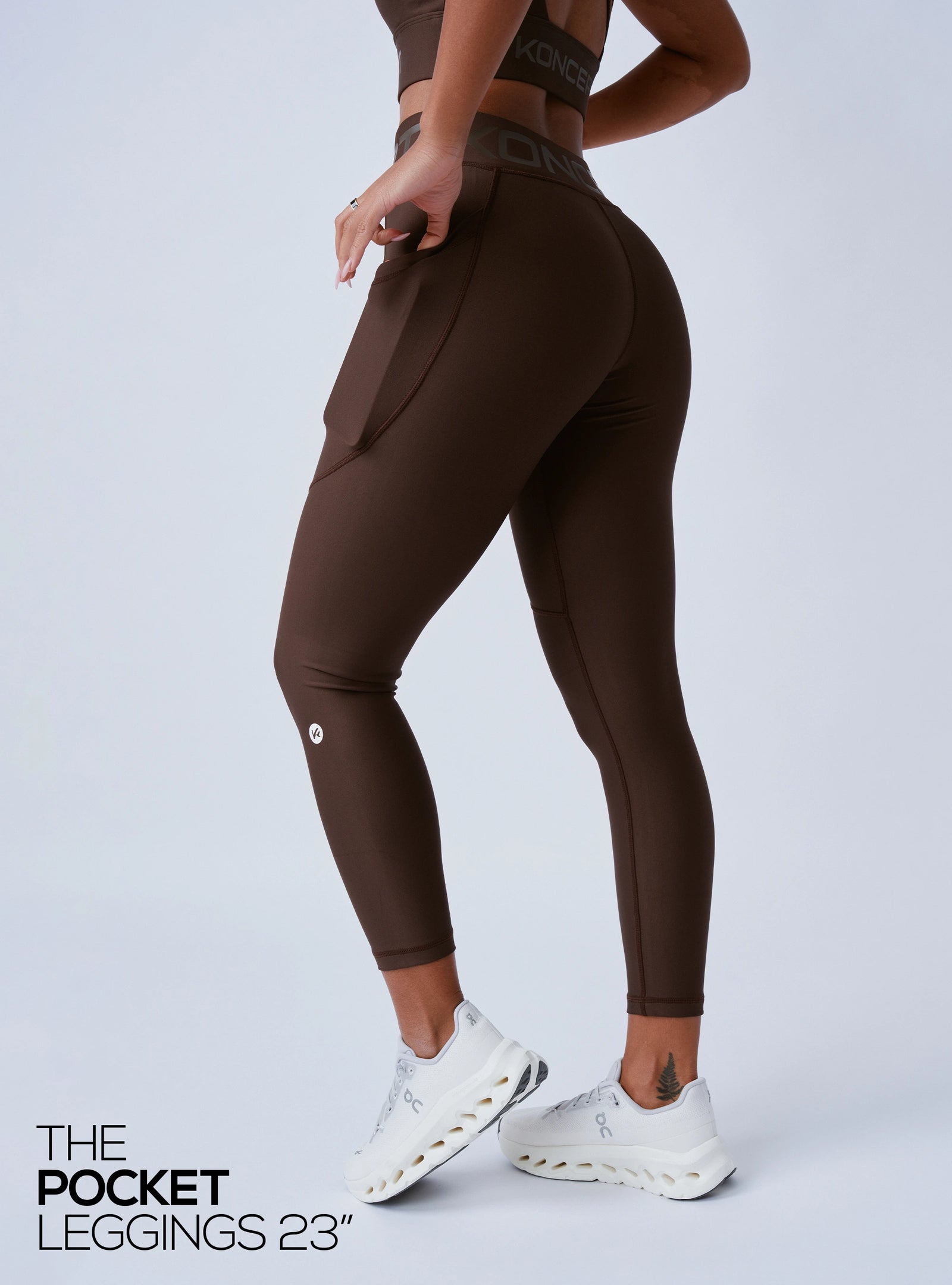 The Signature Pocket Leggings Chocolate Brown