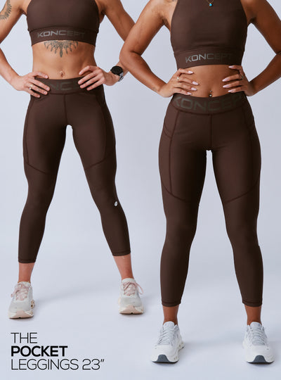 The Signature Pocket Leggings Chocolate Brown