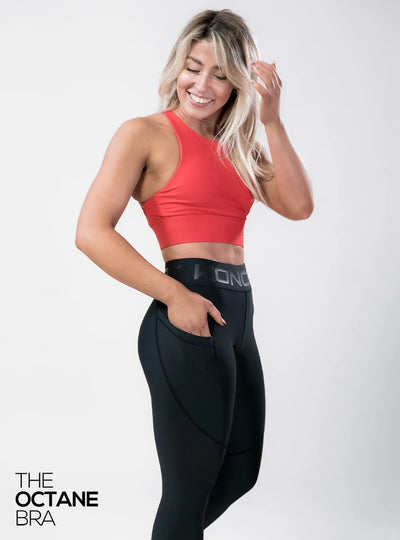 The Octane Bra Red