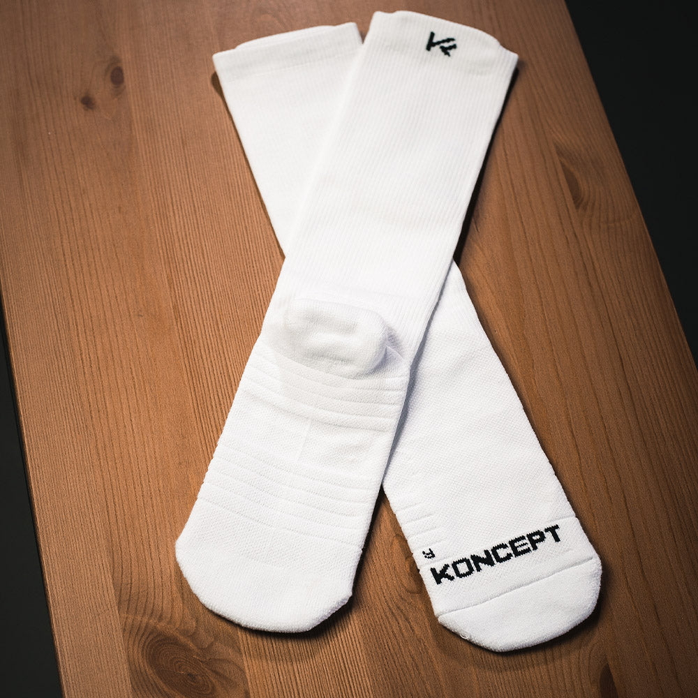 Koncept Fitwear | Crew Socks | White